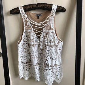 Express Lacy Top